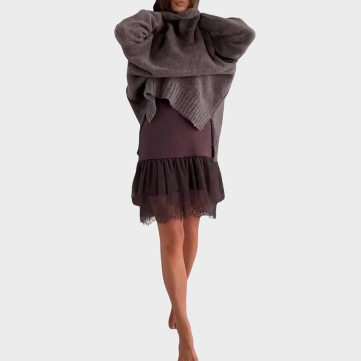 Aurora – Elegantní set svetru a šatů pro ženy