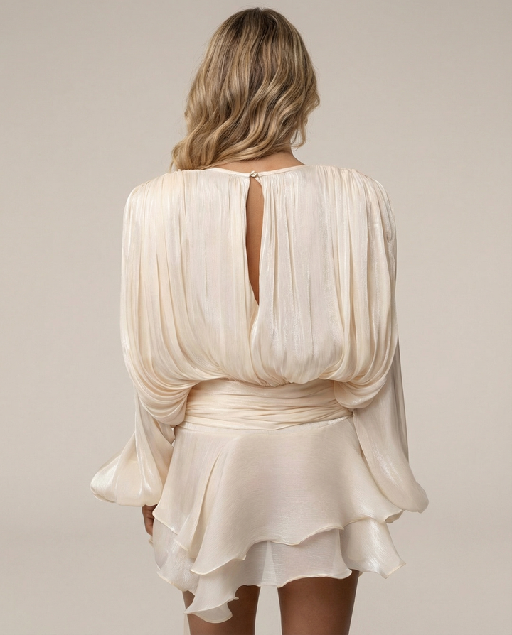 AURA - EVE Draped Mini Šaty