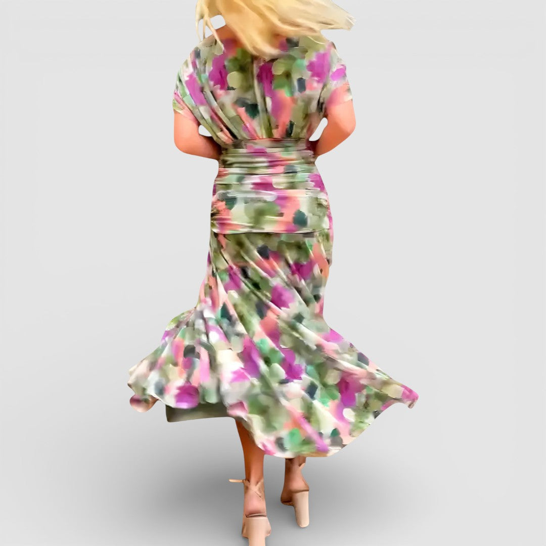 Kristýna - romantické maxi šaty s lehkým splývavým střihem pro nadčasovou eleganci a maximální pohodlí