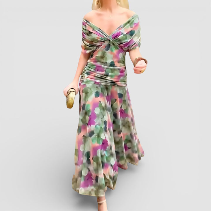 Kristýna - romantické maxi šaty s lehkým splývavým střihem pro nadčasovou eleganci a maximální pohodlí