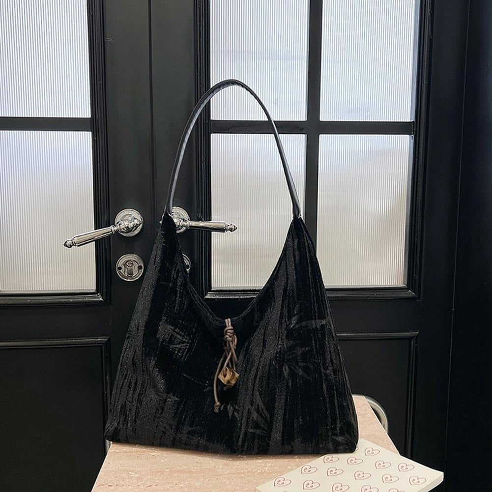 Amélie - Sametová crossbody taška přes rameno