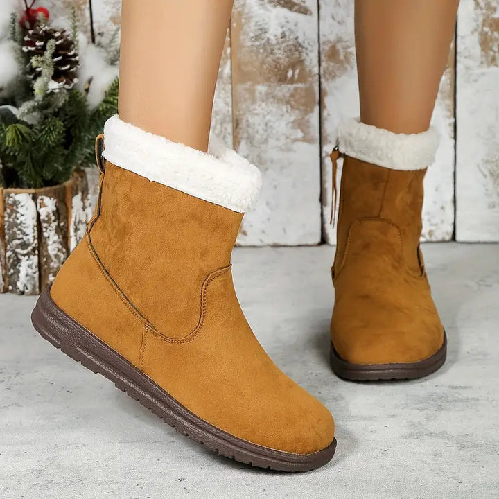 Lucinka | Dámské boty v jednobarevném provedení, na boční zip, měkká podrážka, boty s termo podšívkou
