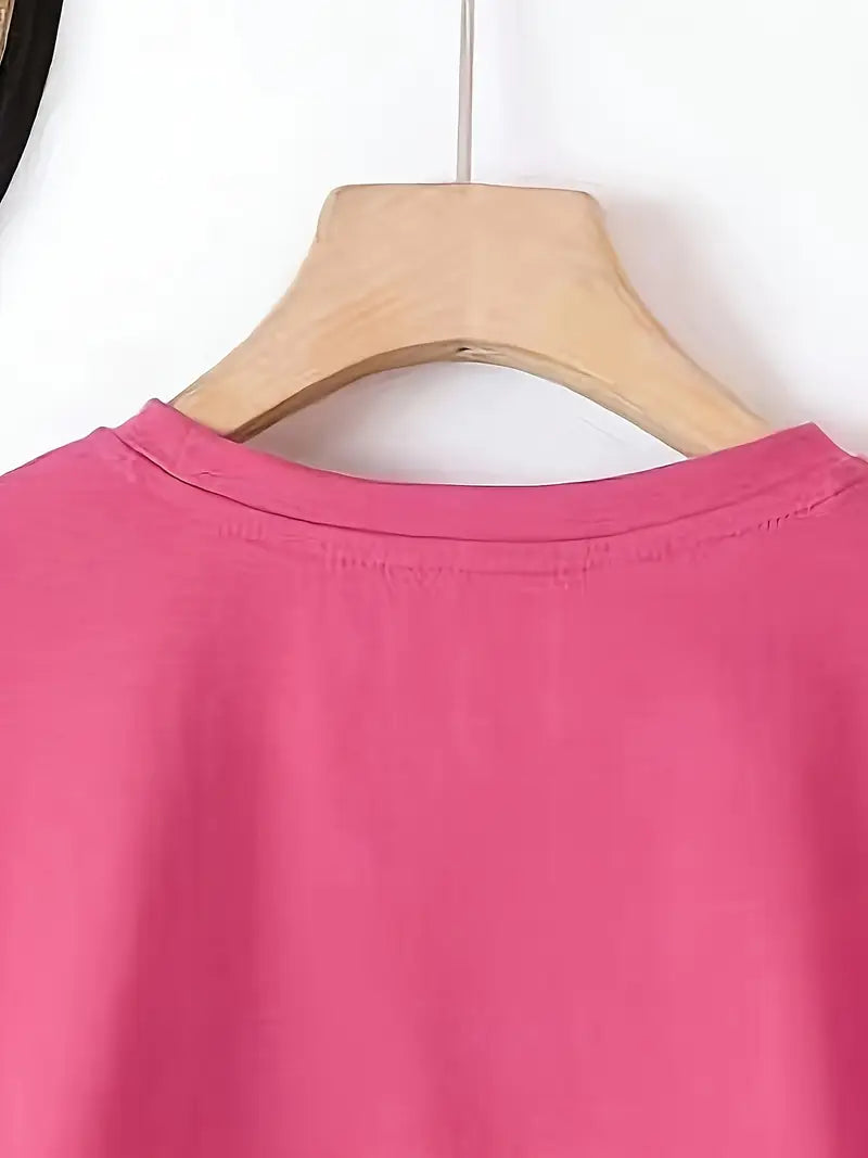 Glitterhjärta tričko | Společně proti rakovině prsu