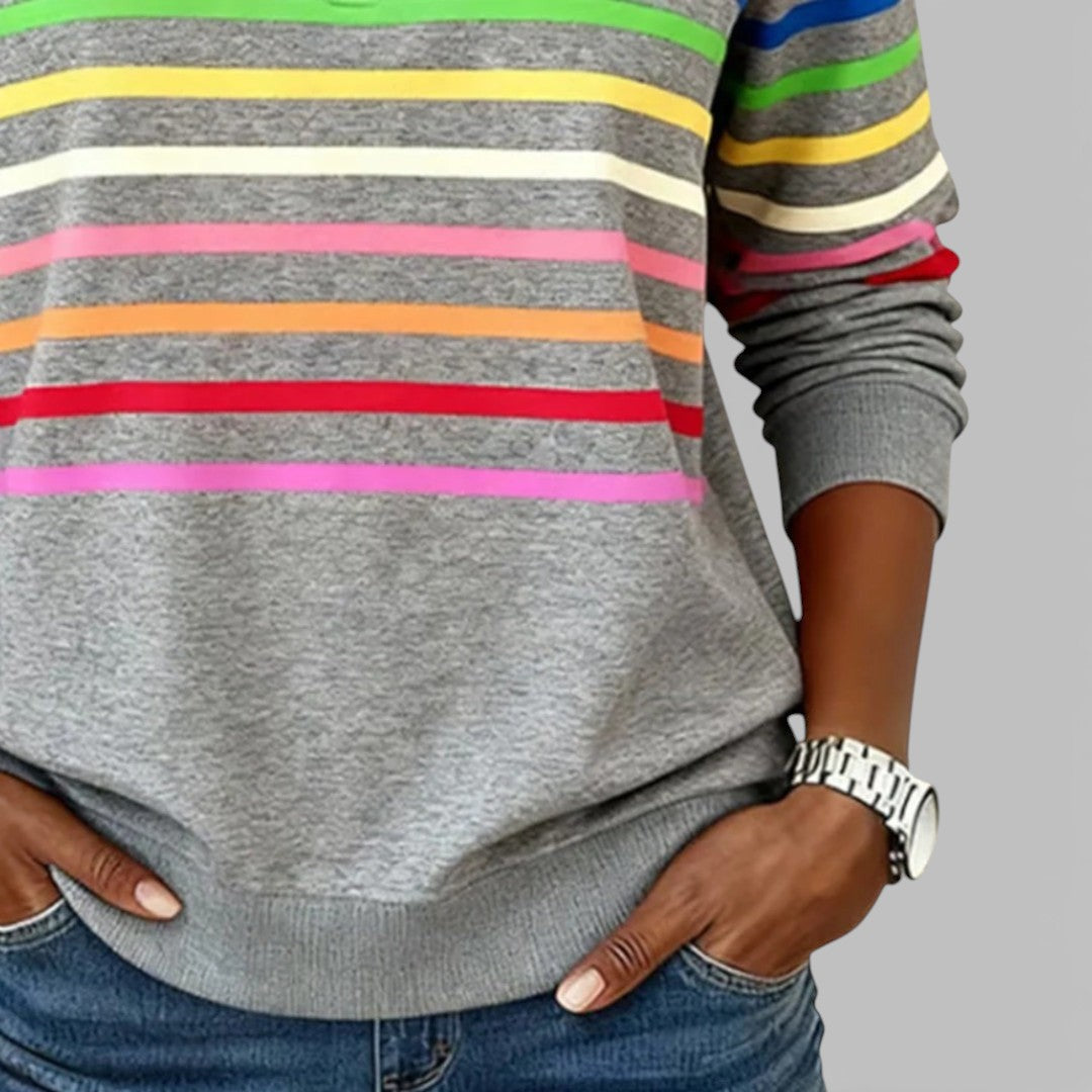 Sára - Pohodlný zip top pro uvolněný styl, volnost pohybu a každodenní komfort