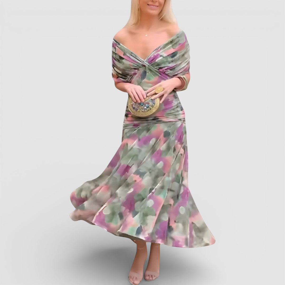 Kristýna - romantické maxi šaty s lehkým splývavým střihem pro nadčasovou eleganci a maximální pohodlí