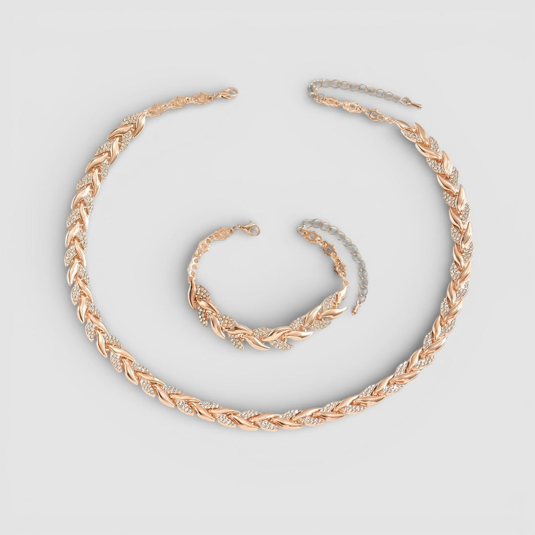 Barbora - Elegantní náhrdelník a náramek pro nadčasový styl, pohodlí a jemný lesk