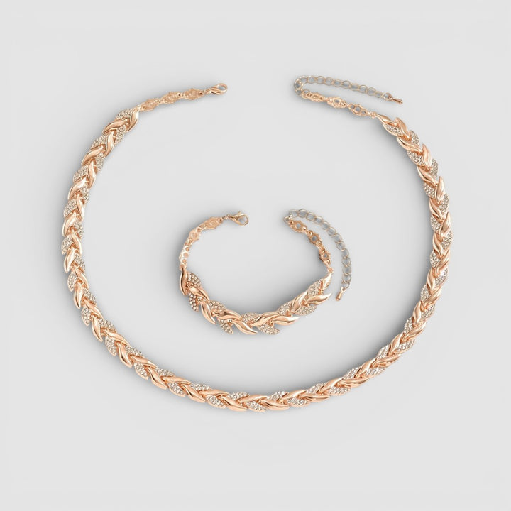 Barbora - Elegantní náhrdelník a náramek pro nadčasový styl, pohodlí a jemný lesk