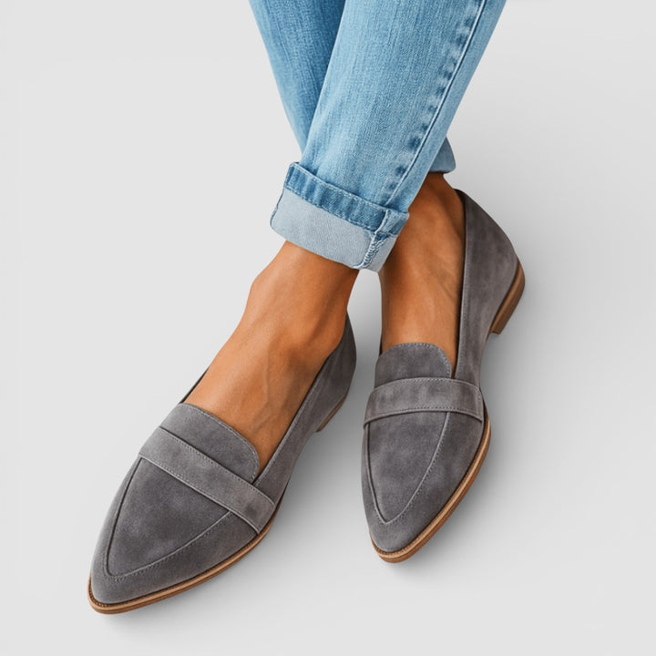 Bárbara - Ortopedické měkké semišové pantofle