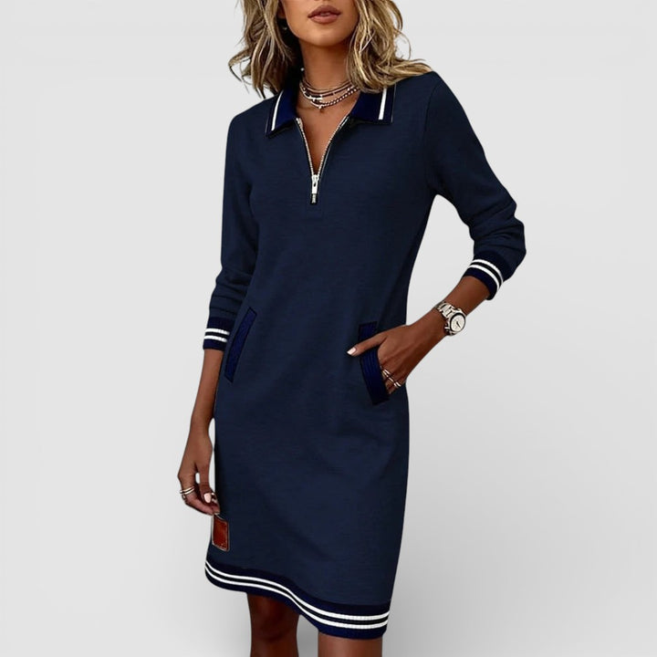 Věra - Elegantní Dlouhé Bavlněné Šaty s Nadčasovým Střihem a Maximálním Pohodlím