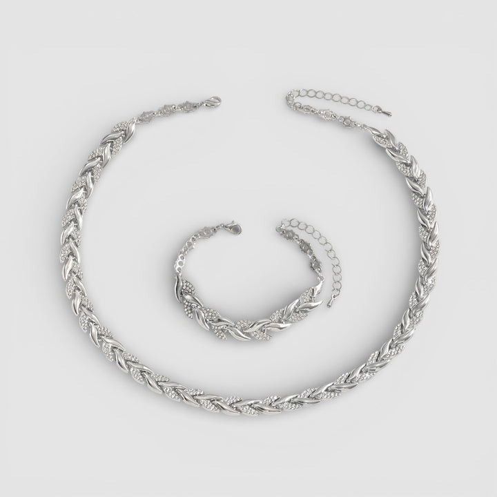 Barbora - Elegantní náhrdelník a náramek pro nadčasový styl, pohodlí a jemný lesk