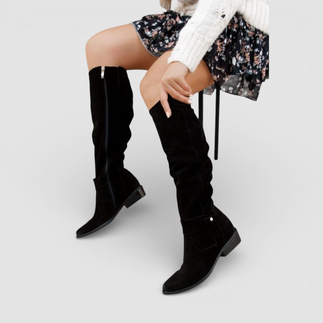 Lucie - Elegantní, teplé kožené boty pro ženy