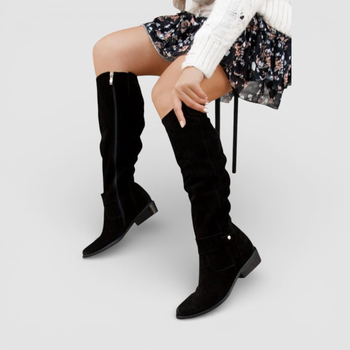 Lucie - Elegantní, teplé kožené boty pro ženy