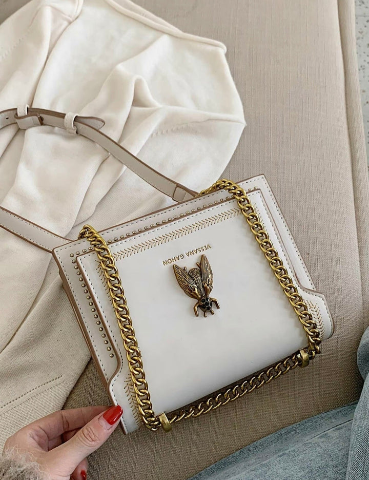 SIMONE™ - Nadčasová luxusní kabelka s řetízkem