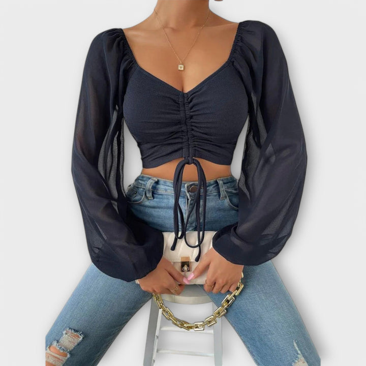 Jacqueline | Volánová večerní blůza