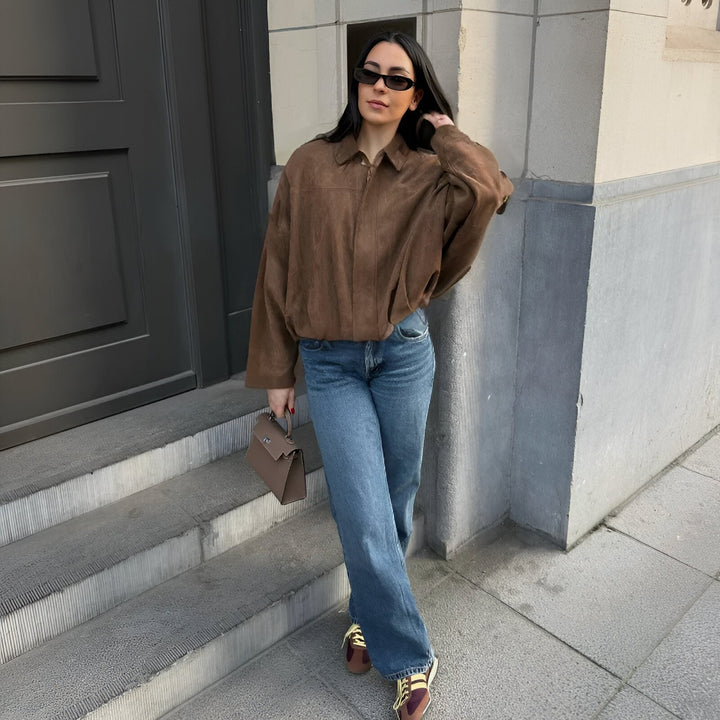 Blanka – Semišová bomber bunda