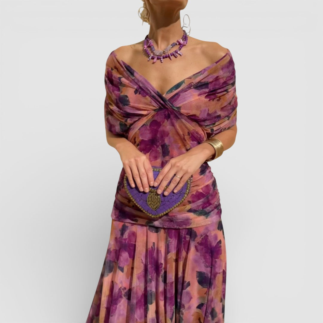 Kristýna - romantické maxi šaty s lehkým splývavým střihem pro nadčasovou eleganci a maximální pohodlí