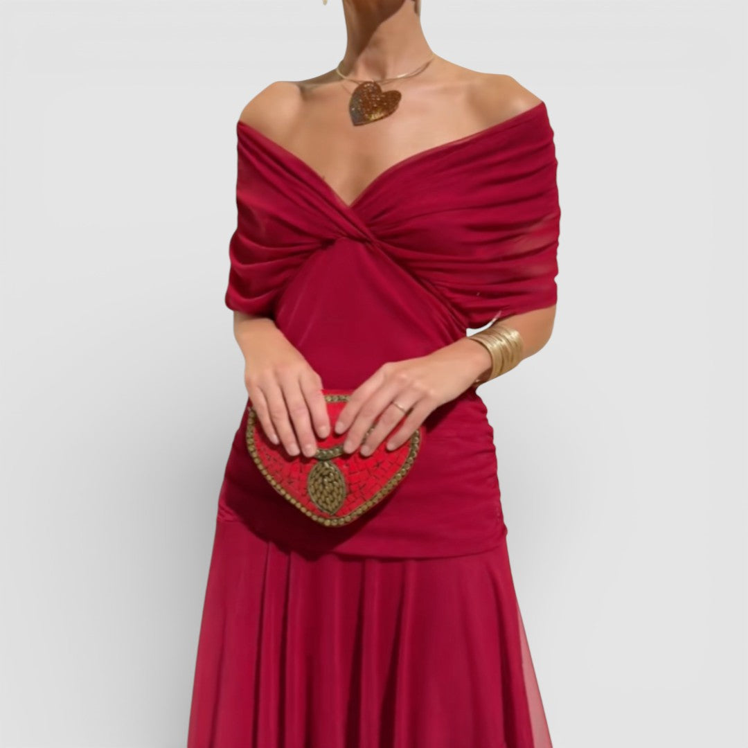 Kristýna - romantické maxi šaty s lehkým splývavým střihem pro nadčasovou eleganci a maximální pohodlí