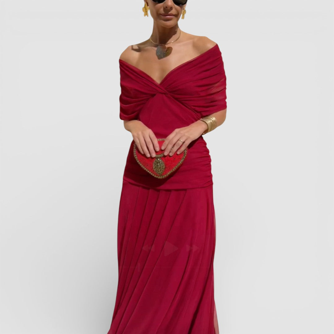 Kristýna - romantické maxi šaty s lehkým splývavým střihem pro nadčasovou eleganci a maximální pohodlí