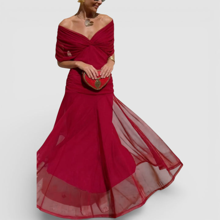 Kristýna - romantické maxi šaty s lehkým splývavým střihem pro nadčasovou eleganci a maximální pohodlí