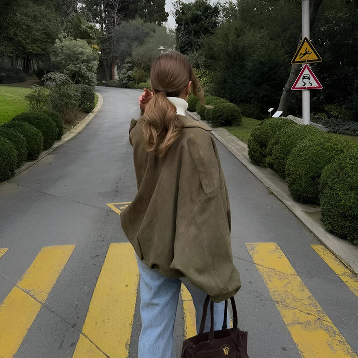 Blanka – Semišová bomber bunda