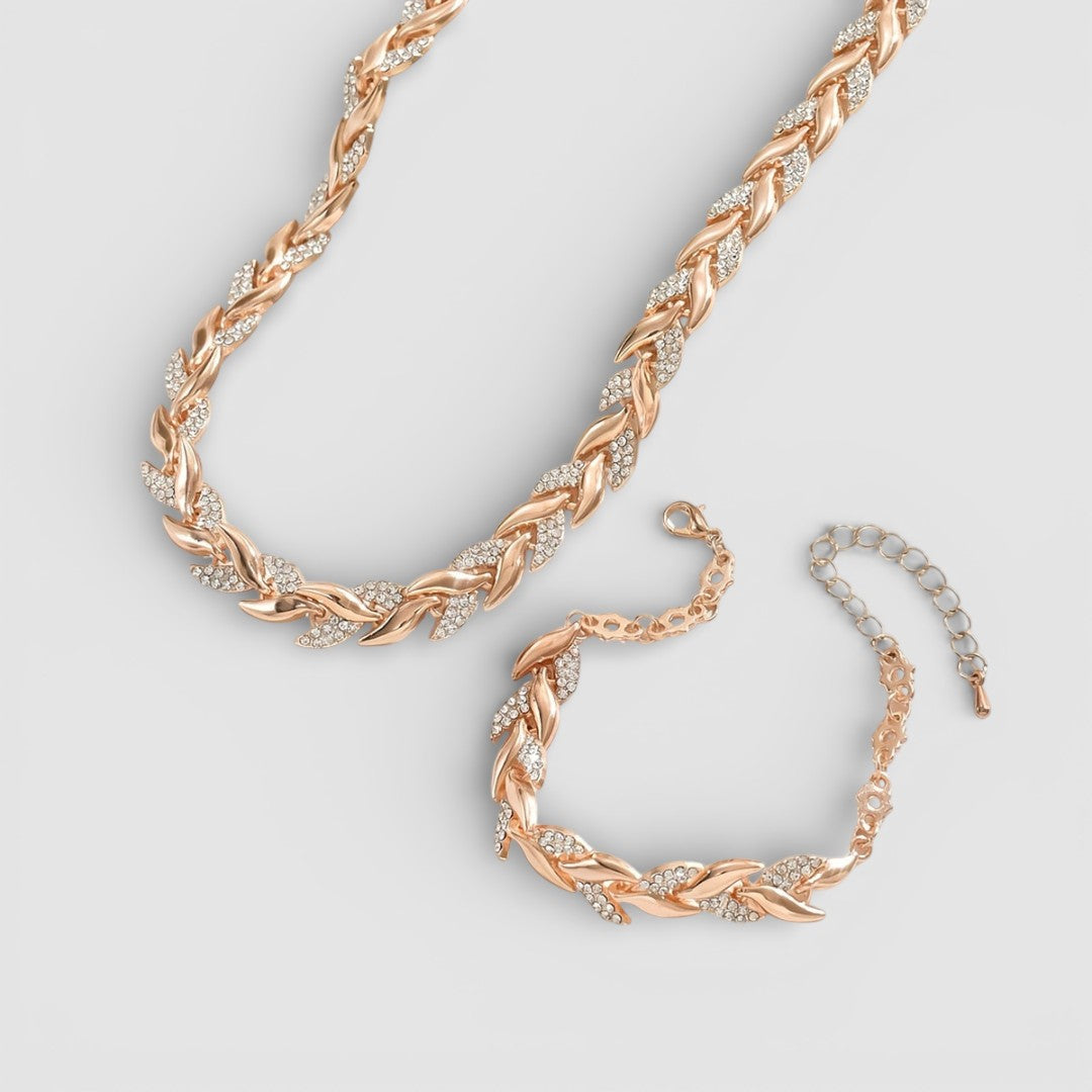 Barbora - Elegantní náhrdelník a náramek pro nadčasový styl, pohodlí a jemný lesk