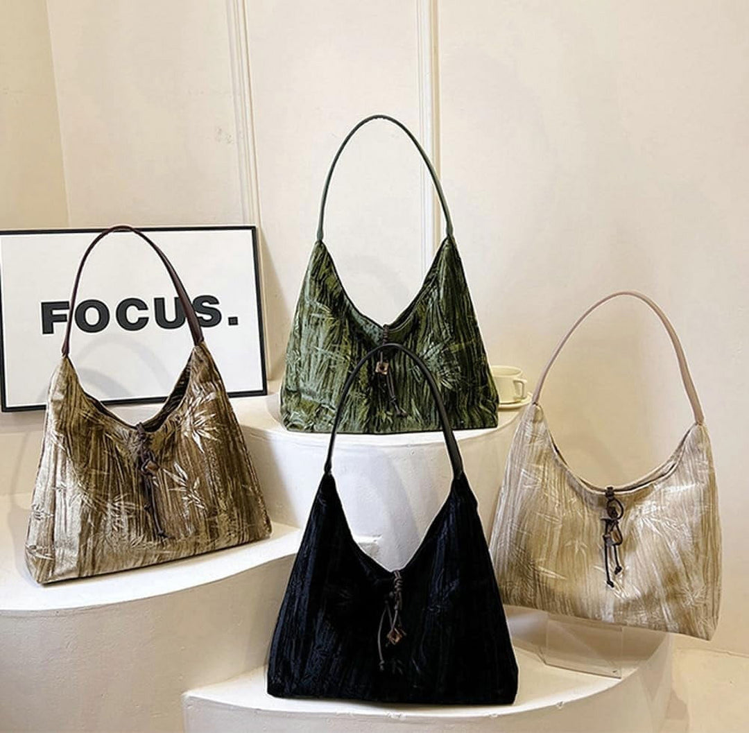 Amélie - Sametová crossbody taška přes rameno