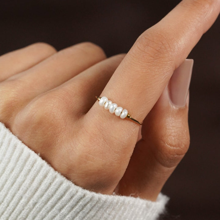 Grace - Prsten se Sladkovodní Perlou pro Jemnou Každodenní Eleganci