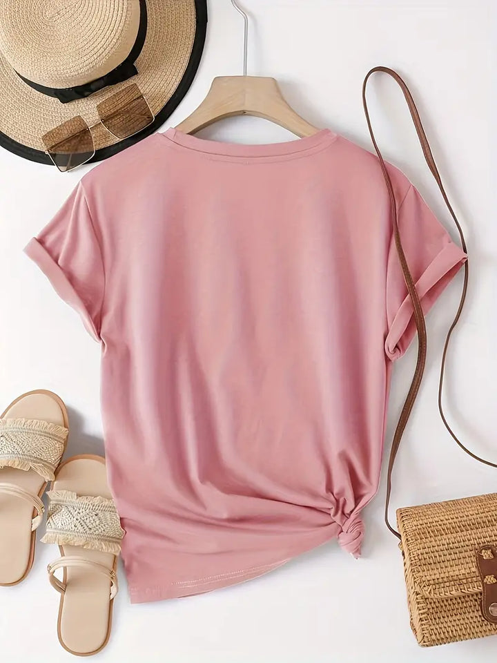 Glitterhjärta tričko | Společně proti rakovině prsu