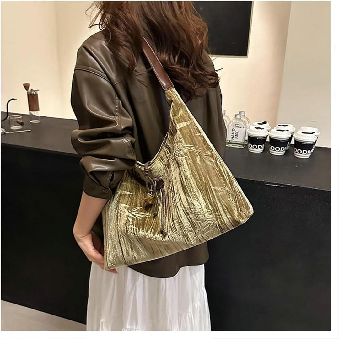 Amélie - Sametová crossbody taška přes rameno