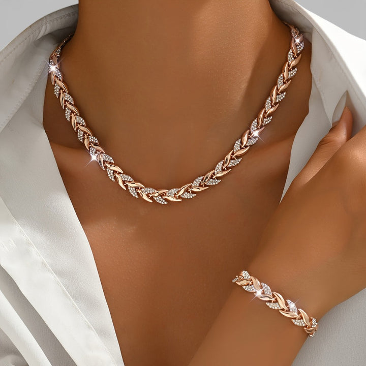 Barbora - Elegantní náhrdelník a náramek pro nadčasový styl, pohodlí a jemný lesk