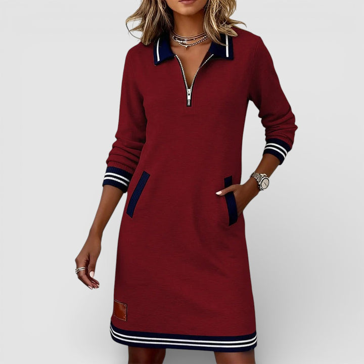 Věra - Elegantní Dlouhé Bavlněné Šaty s Nadčasovým Střihem a Maximálním Pohodlím